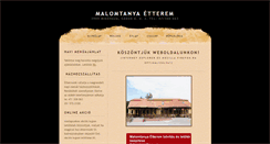 Desktop Screenshot of malom-tanya.hu